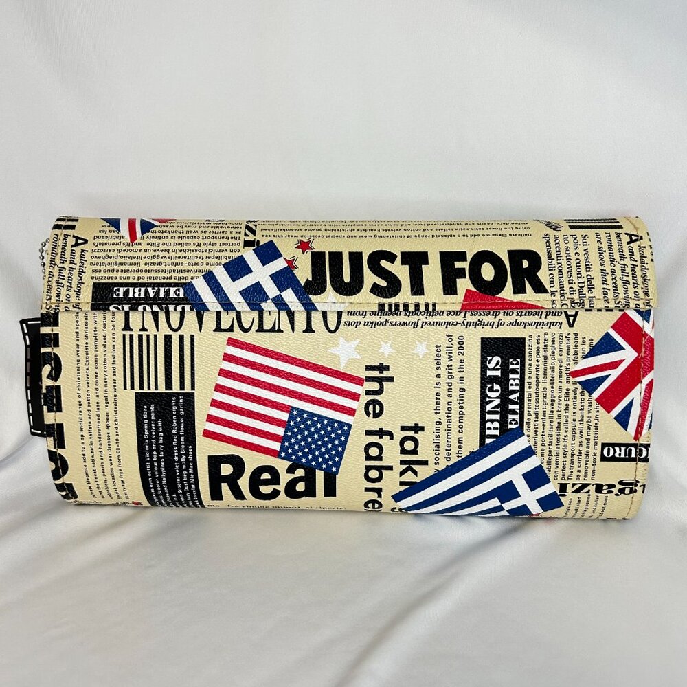 Depeche Mode New York Newsprint Traveler Clutch Shoulder Bag Purse New With Tag - Picture 2 of 16